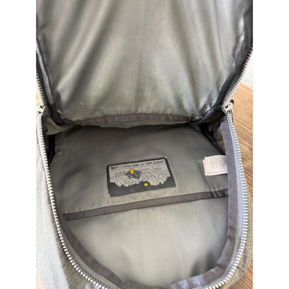 The North Face Jester Backpack Heather Gray White Hiking Camping School Outdoor - Picture 8 of 14